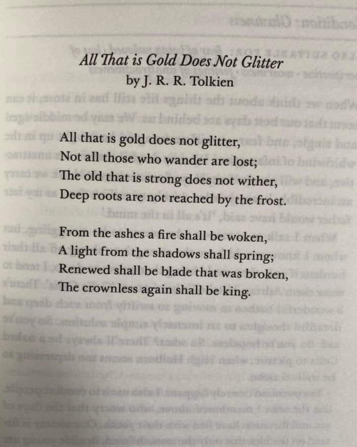 J.R.R. Tolkien's poem from The Hobbit