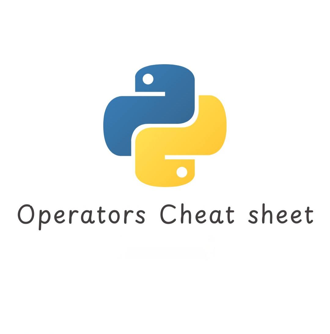 Dark Code - Python Operator Cheat Sheet 👨‍💻 💬 Comment... | Facebook