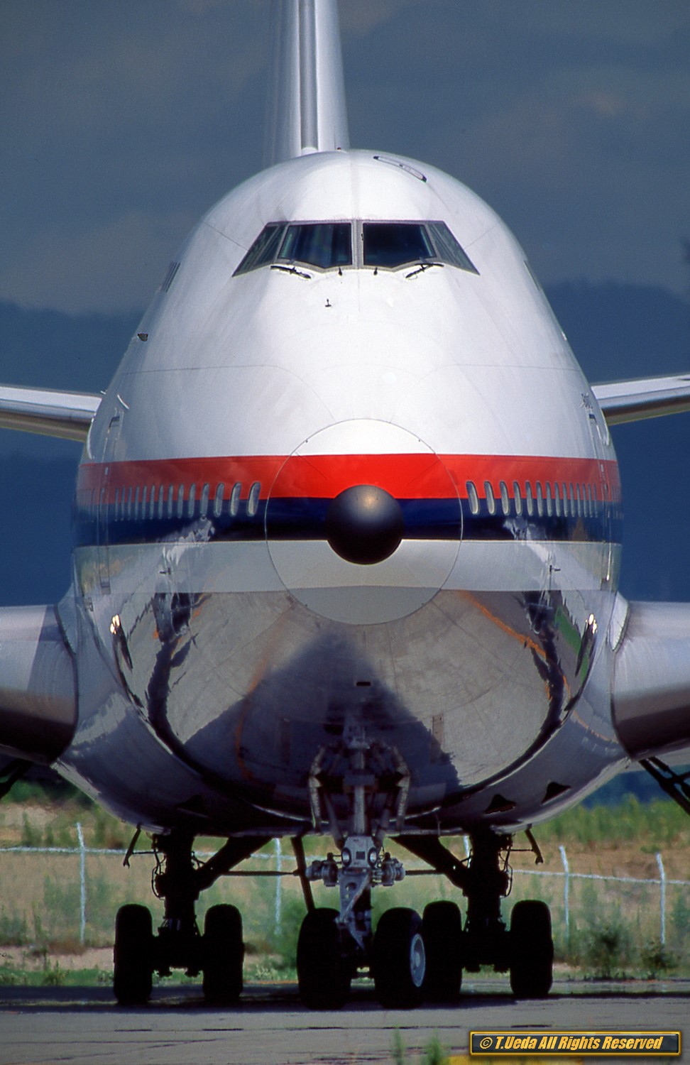 Japan Air Lines Boeing 747's at Narita in 1984.On that time JAL