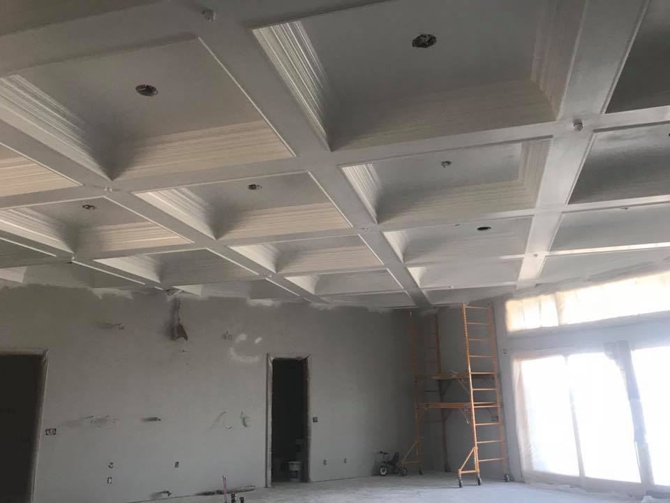 Custom box beams with two-step... - Elite Finish Supplies