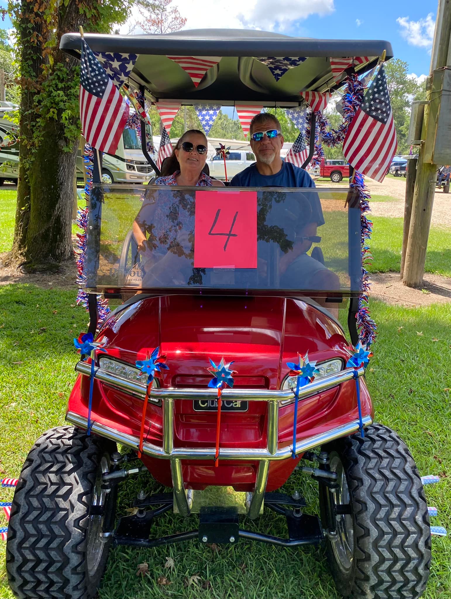 Our golf cart decorating contest... - Hidden Oaks Campground