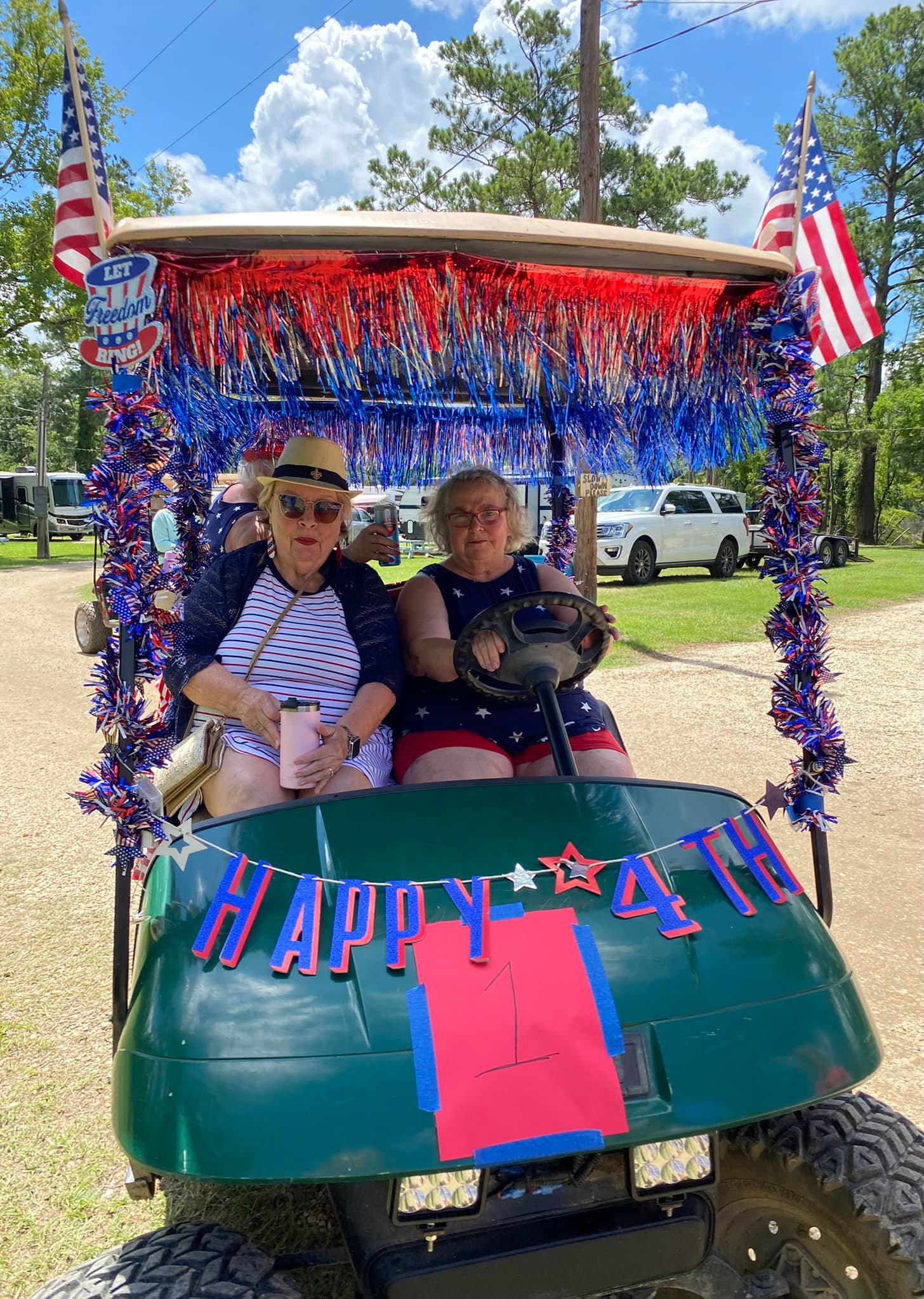 Our golf cart decorating contest... - Hidden Oaks Campground
