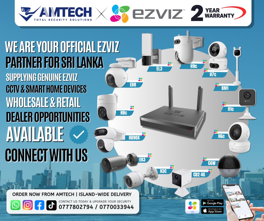 Amtech CCTV - 🔥 We Are the Official EZVIZ Partner in Sri... | Facebook
