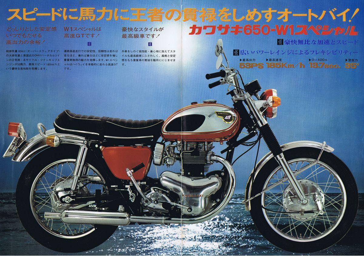 KAWASAKI Workshop Manual W1 W2 W2SS W2TT W1SA W1S W1SS W3 1966 