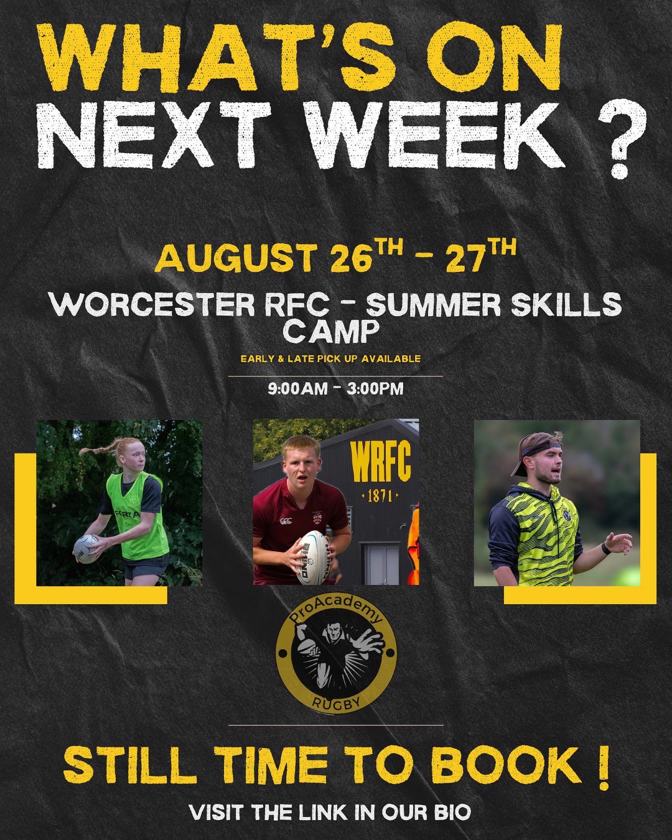 ProAcademy - Ready to elevate your rugby skills ‼️Join us for a 2-day ...