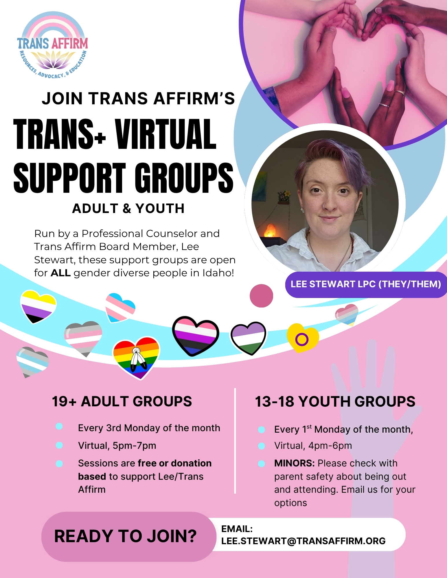 Idaho Trans+ Adult Virtual Support Group (Ages 19+) by Trans Affirm