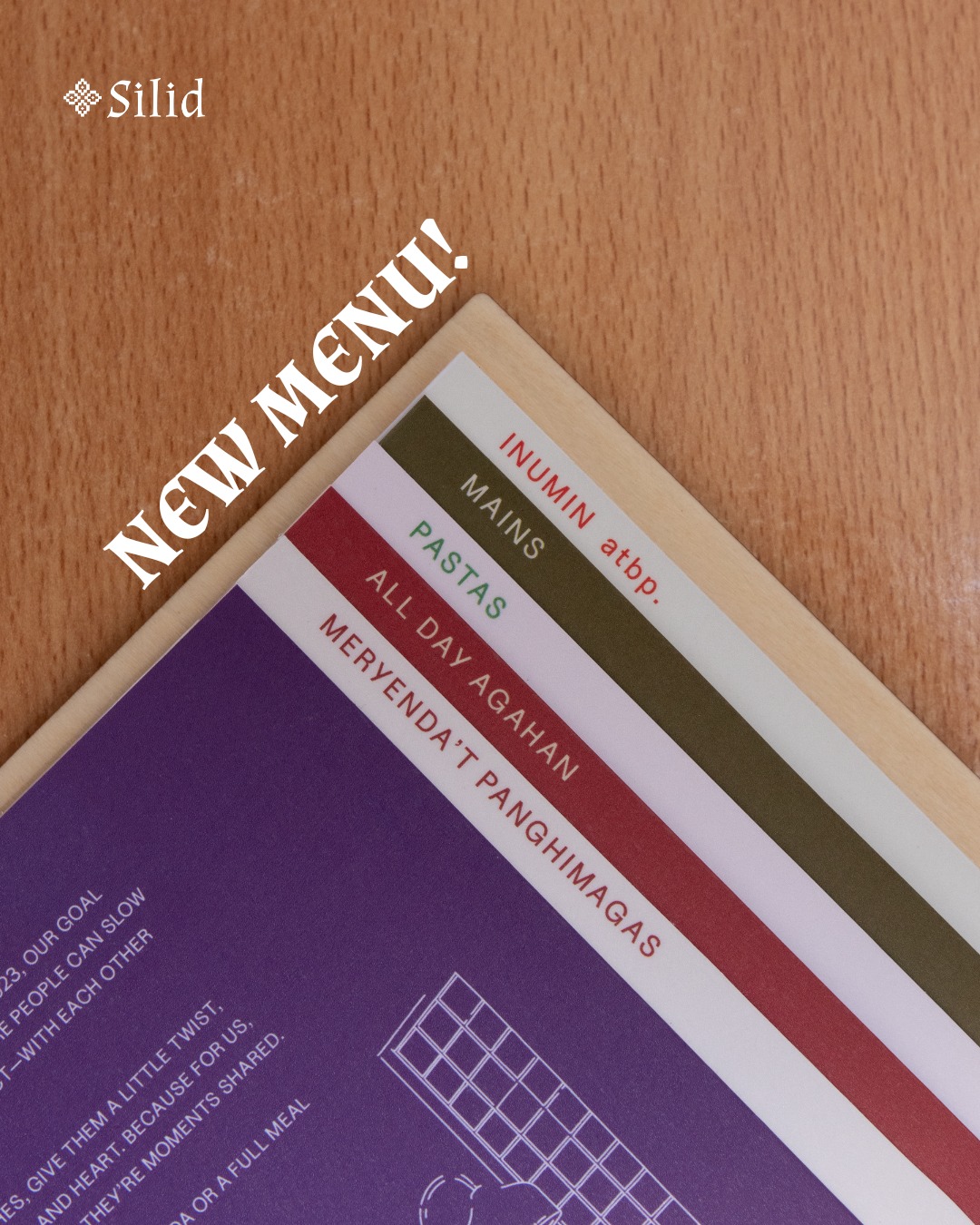 Silid - 🥥🍠 Something New Is Cooking at SILID! Get a taste... | Facebook