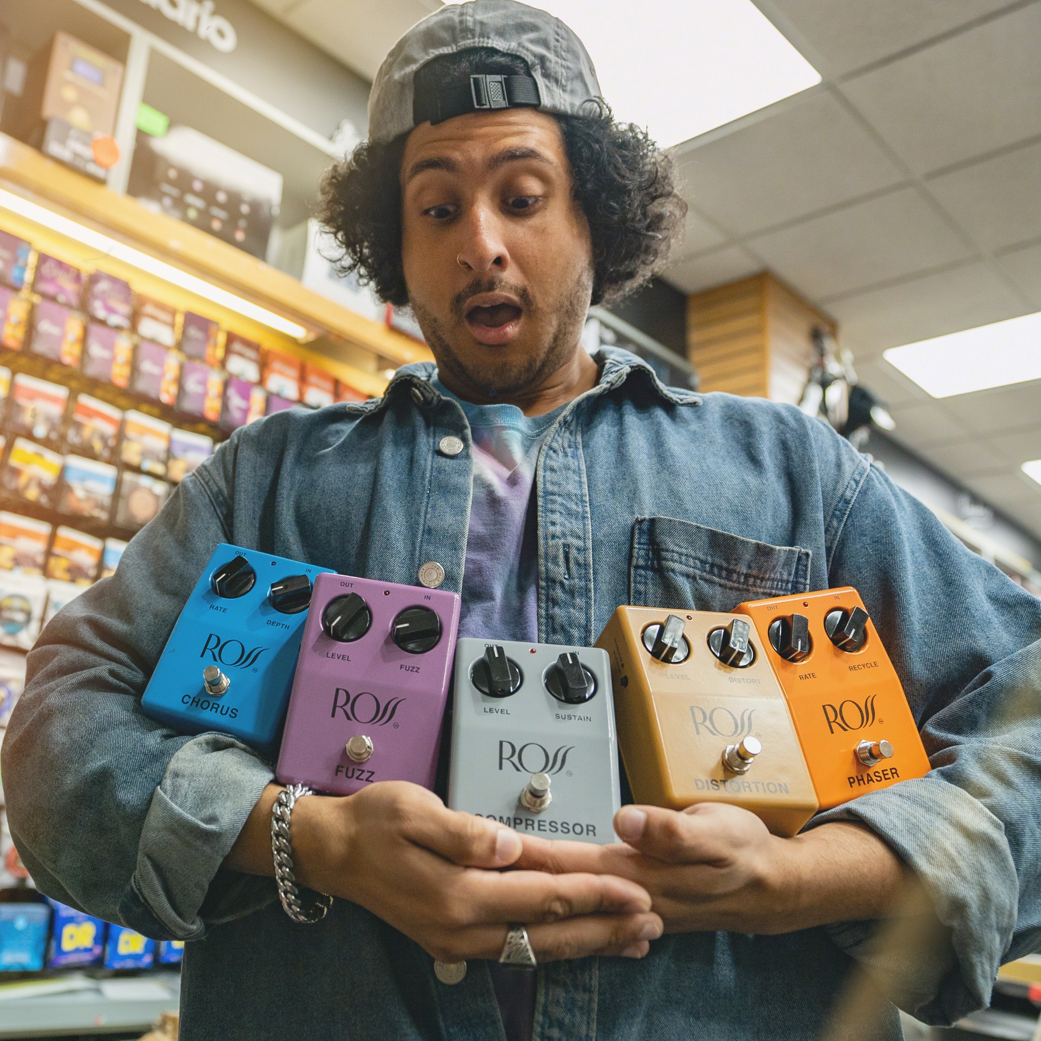 Ross Electronics pedals are back at Chuck Levin's