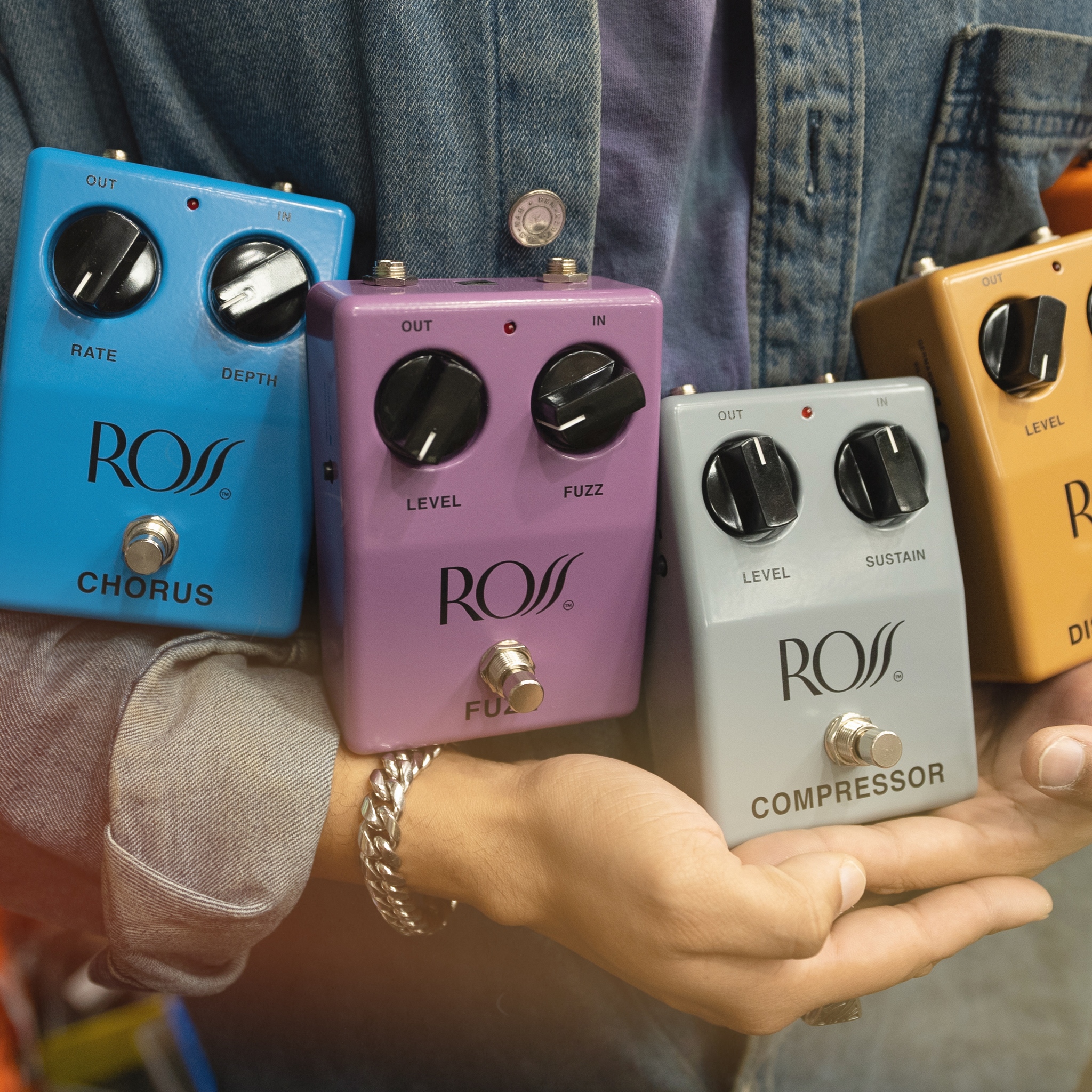 Ross Electronics pedals are back at Chuck Levin's