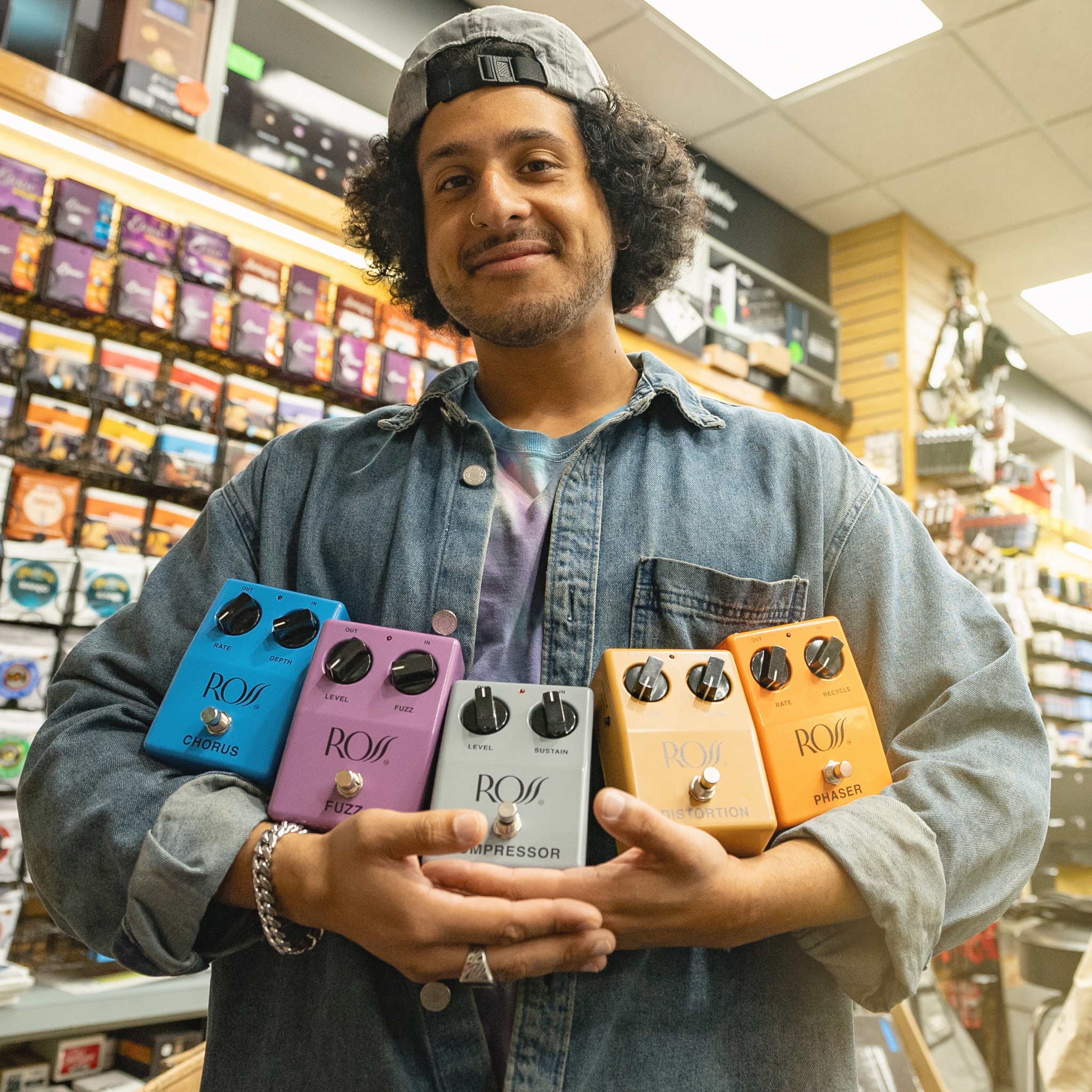 Ross Electronics pedals are back at Chuck Levin's