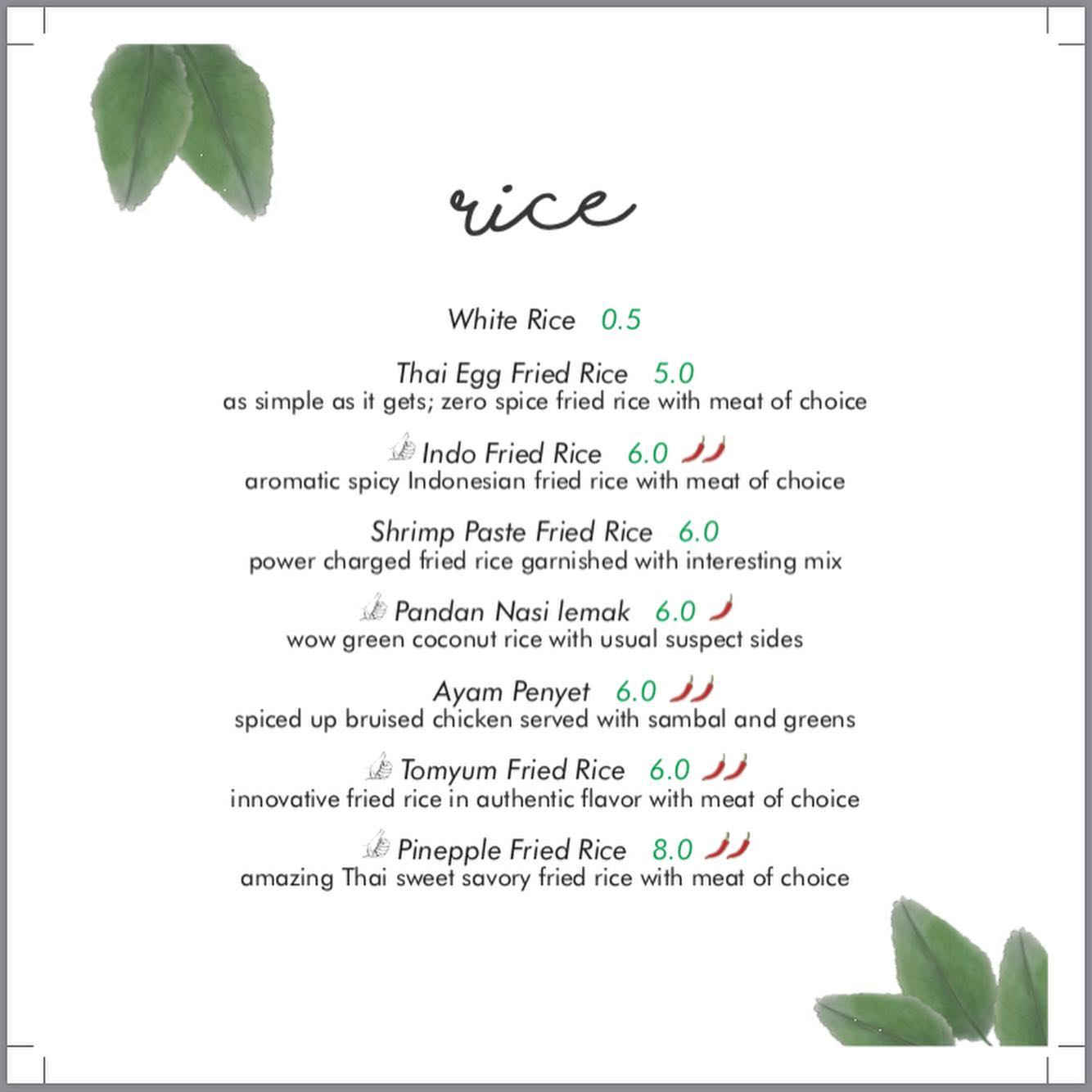 Bann.Nucha.BN - Here is our menu for your easy reference...
