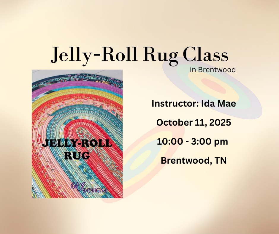 Jelly Roll Rug Class