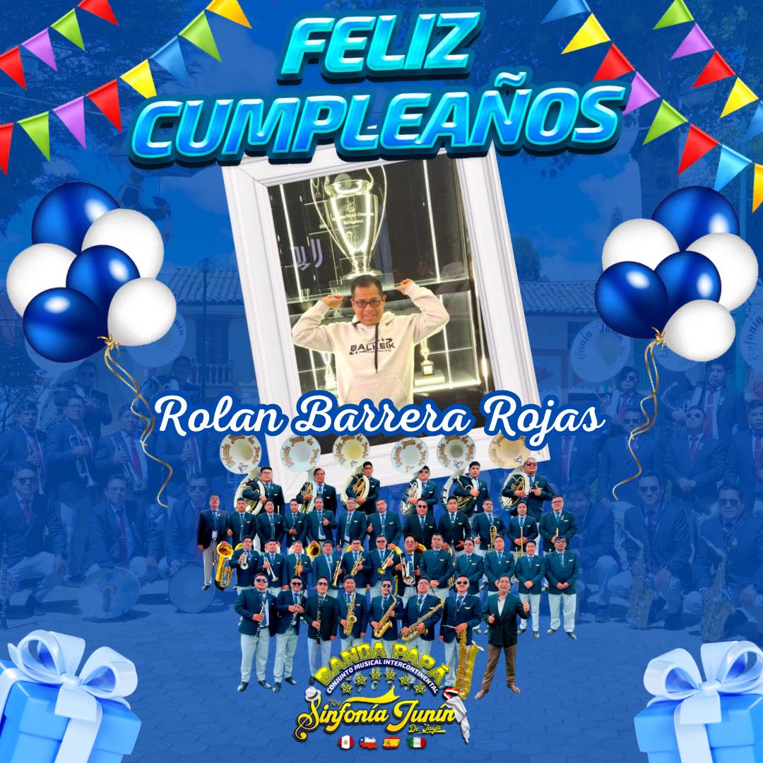 Sinfonía - 🎂 FELIZ CUMPLEAÑOS 🎂 🎼INTEGRANTE DE NUESTRA BANDA💙 🎉 Rolan ...