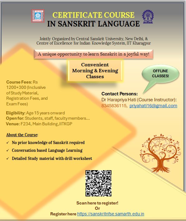 IIT - Centre of Excellence for Indian Knowledge System, IIT Kharagpur ...