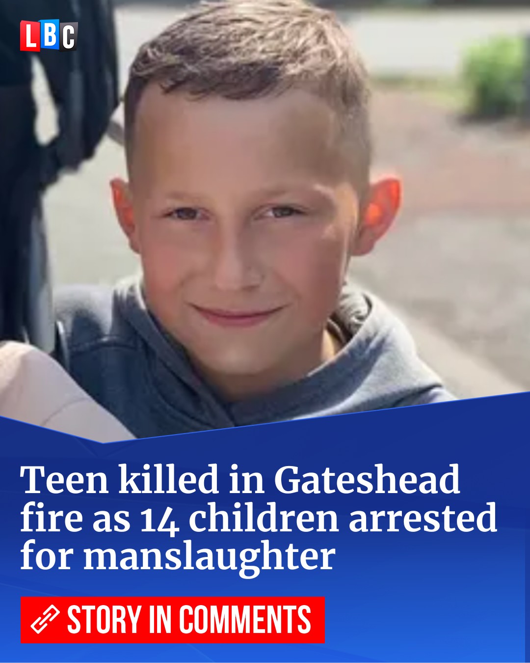 LBC - Pictured: The teenage boy who died in the Gateshead fire, with 14 ...