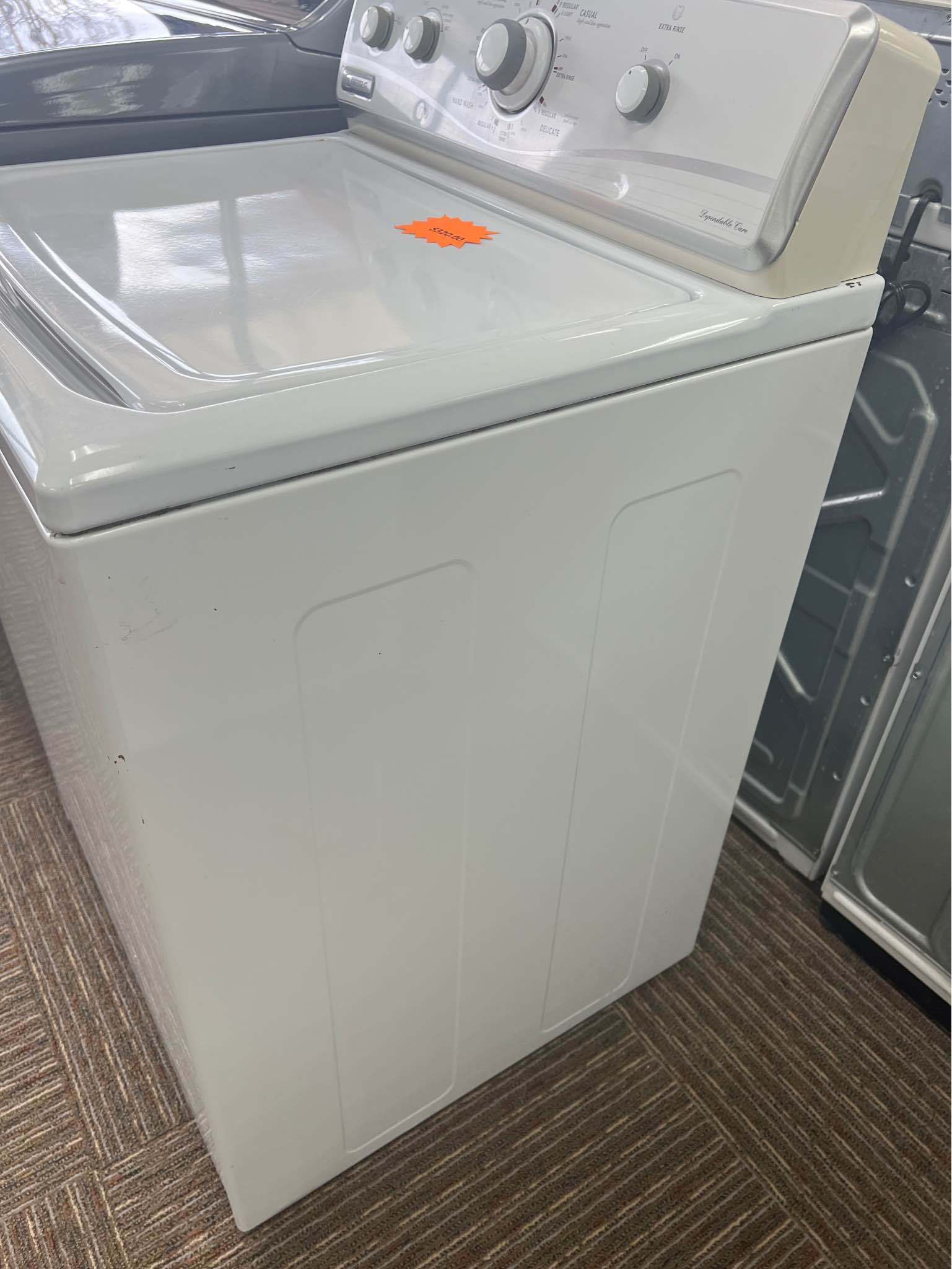 Maytag Centennial Series Top Load Washer, 9 Cycles, Extra Rinse and
