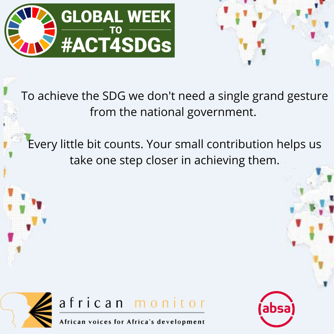 African Monitor - To achieve the SDGs we don't need a single grand ...