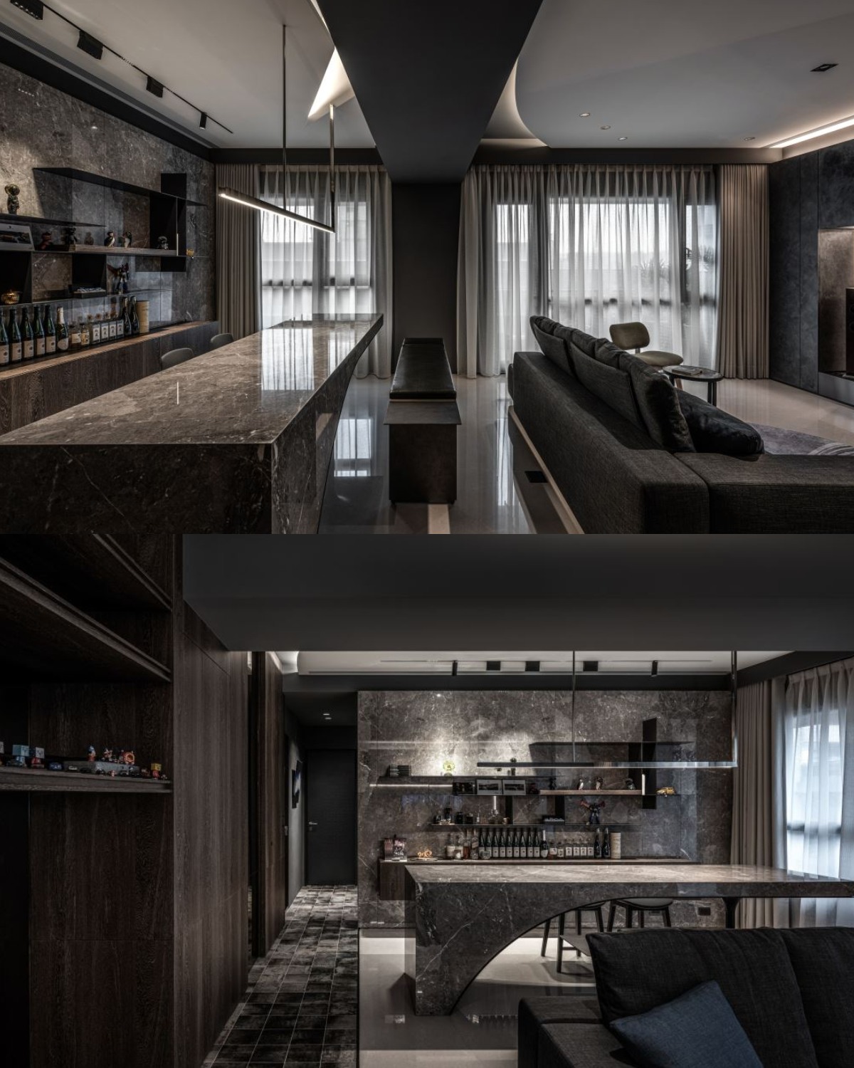 設計家 Searchome - #新家開箱 30 坪沉穩現代小豪宅，有 #中島吧檯 +... | Facebook