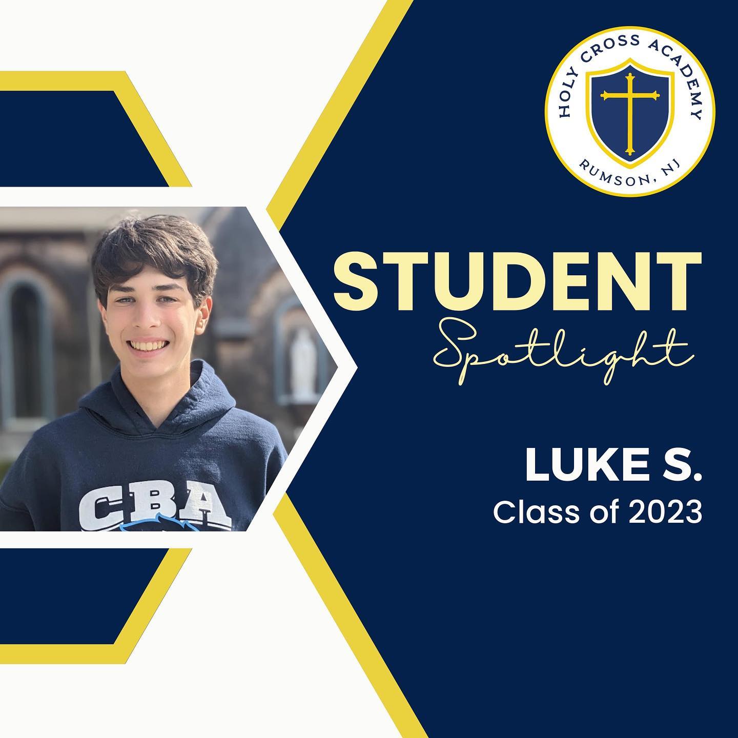 Today’s Class of 2023 Student... - Holy Cross Academy Rumson