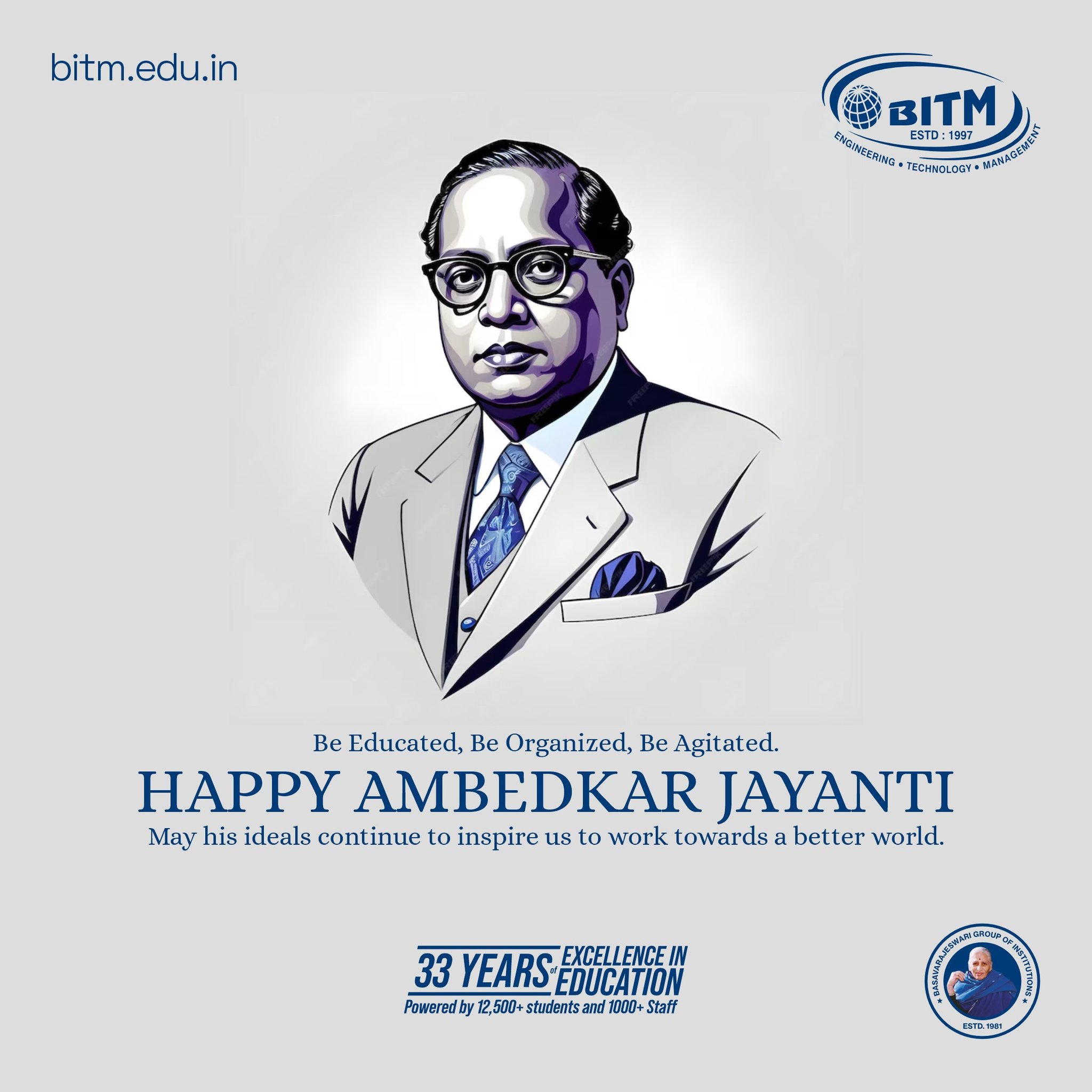 BITM, - On this Ambedkar Jayanti, we honor the legacy of Dr. B.R ...