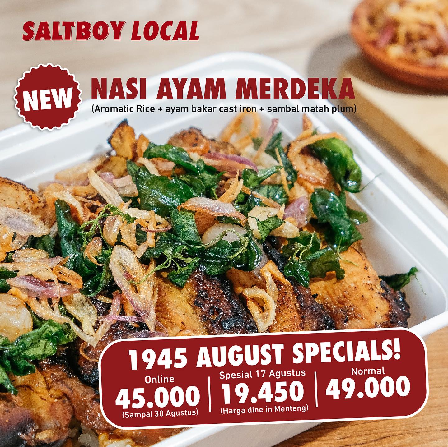 Saltboy - ‼️ NEW MENU ‼️ Experience the local of our Nasi...