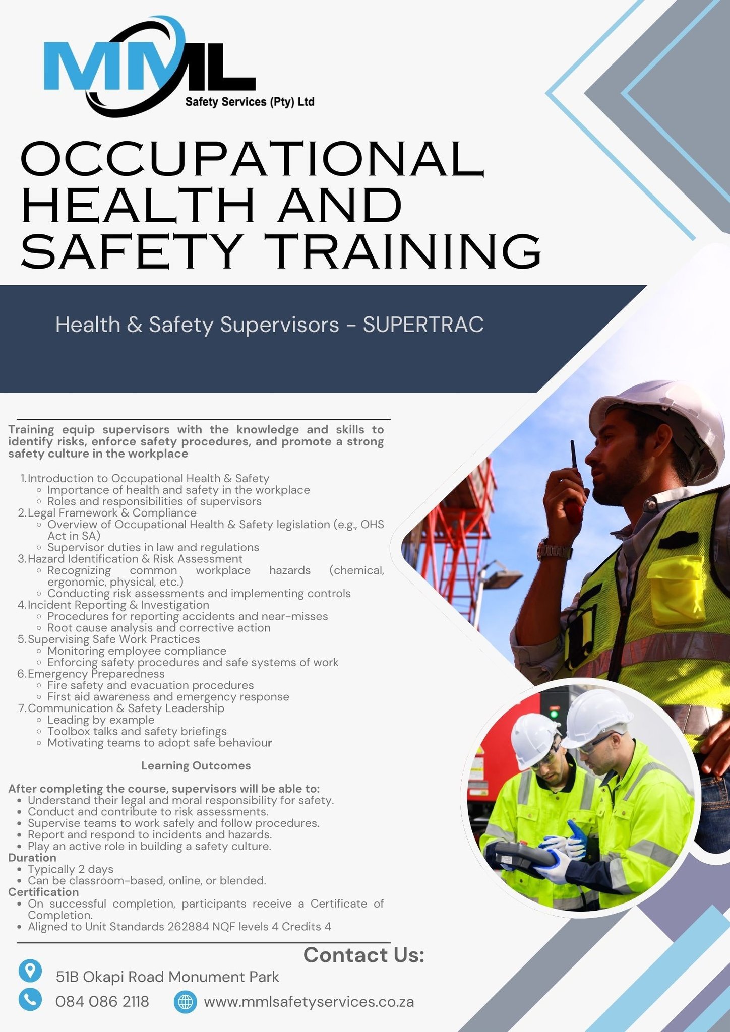 MML Safety Services Pty Ltd | Monument Park