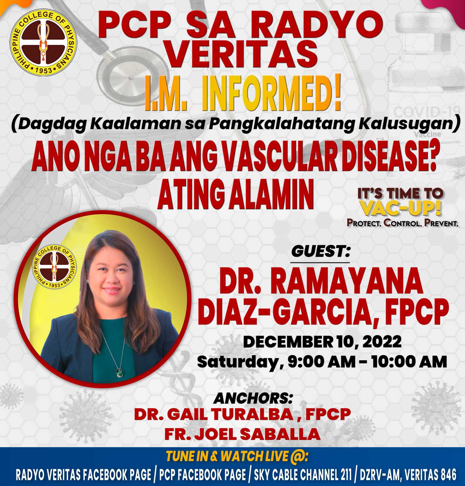 PCP On Radio Veritas... - Philippine College of Physicians | Facebook