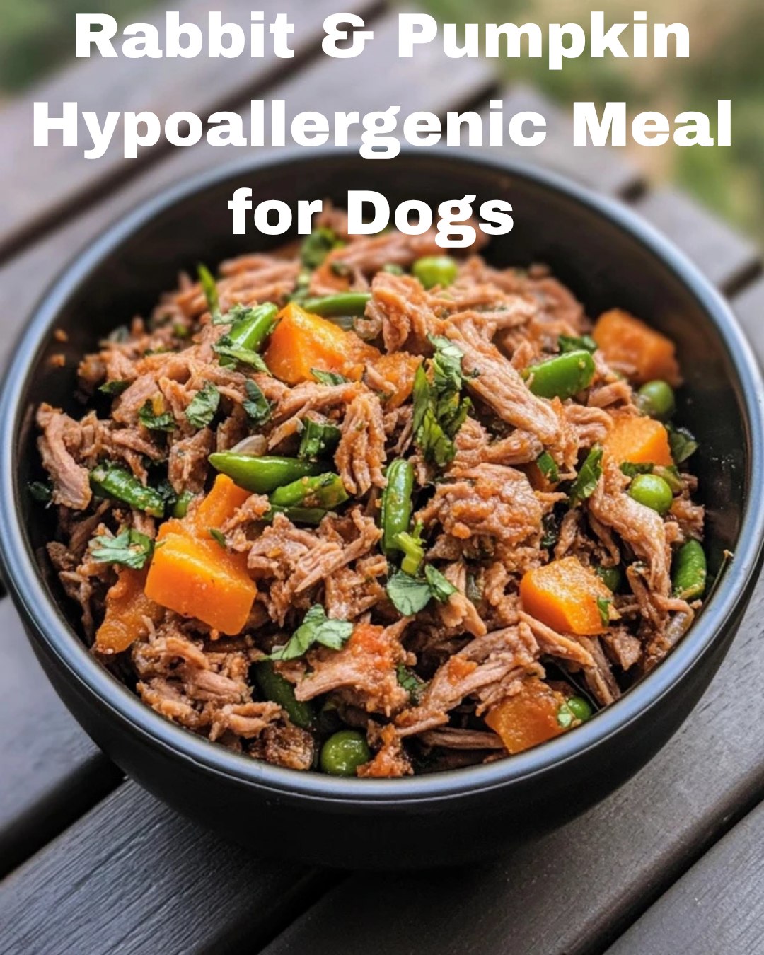 Homemade dog food recipes | Rabbit & Pumpkin Hypoallergenic Meal for ...