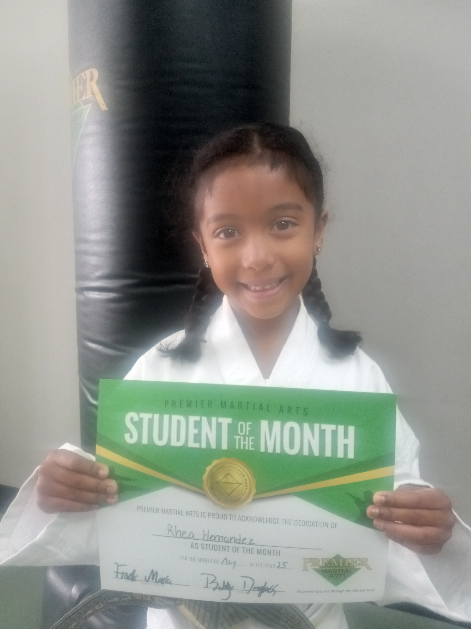 Congratulations Rhea, Little Champ... - Premier Martial Arts | Facebook