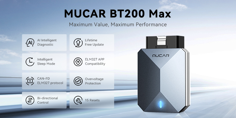 MUCAR BT200 PRO OBD2 Scanner – Bluetooth Wireless Full System Diagnostic Tool