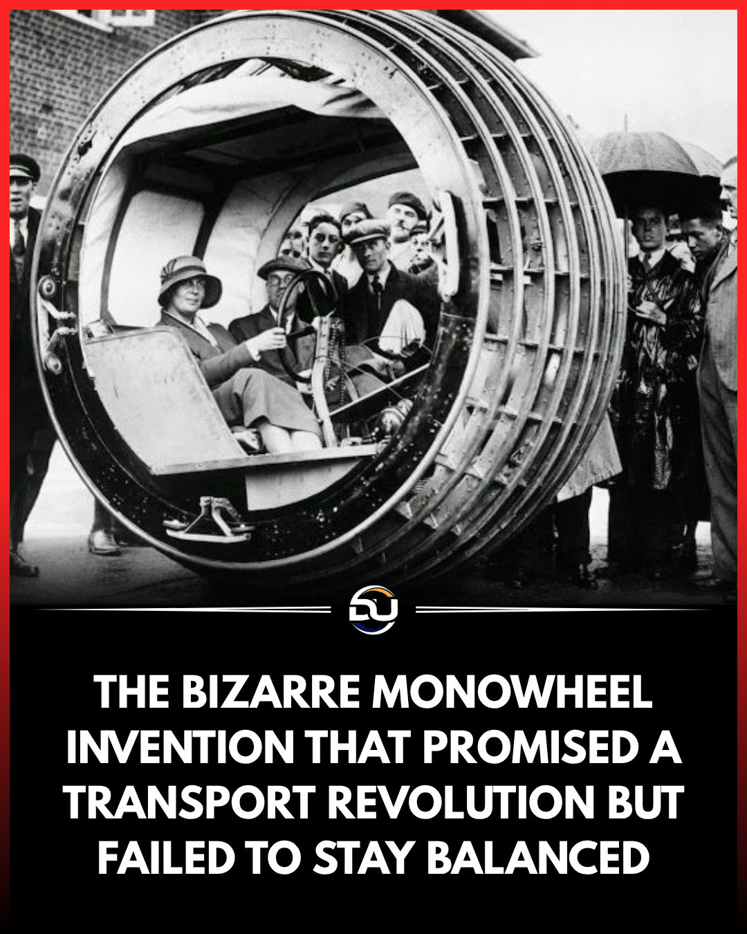 Discover - The monowheel, an absurd invention from the 1930s, was once ...