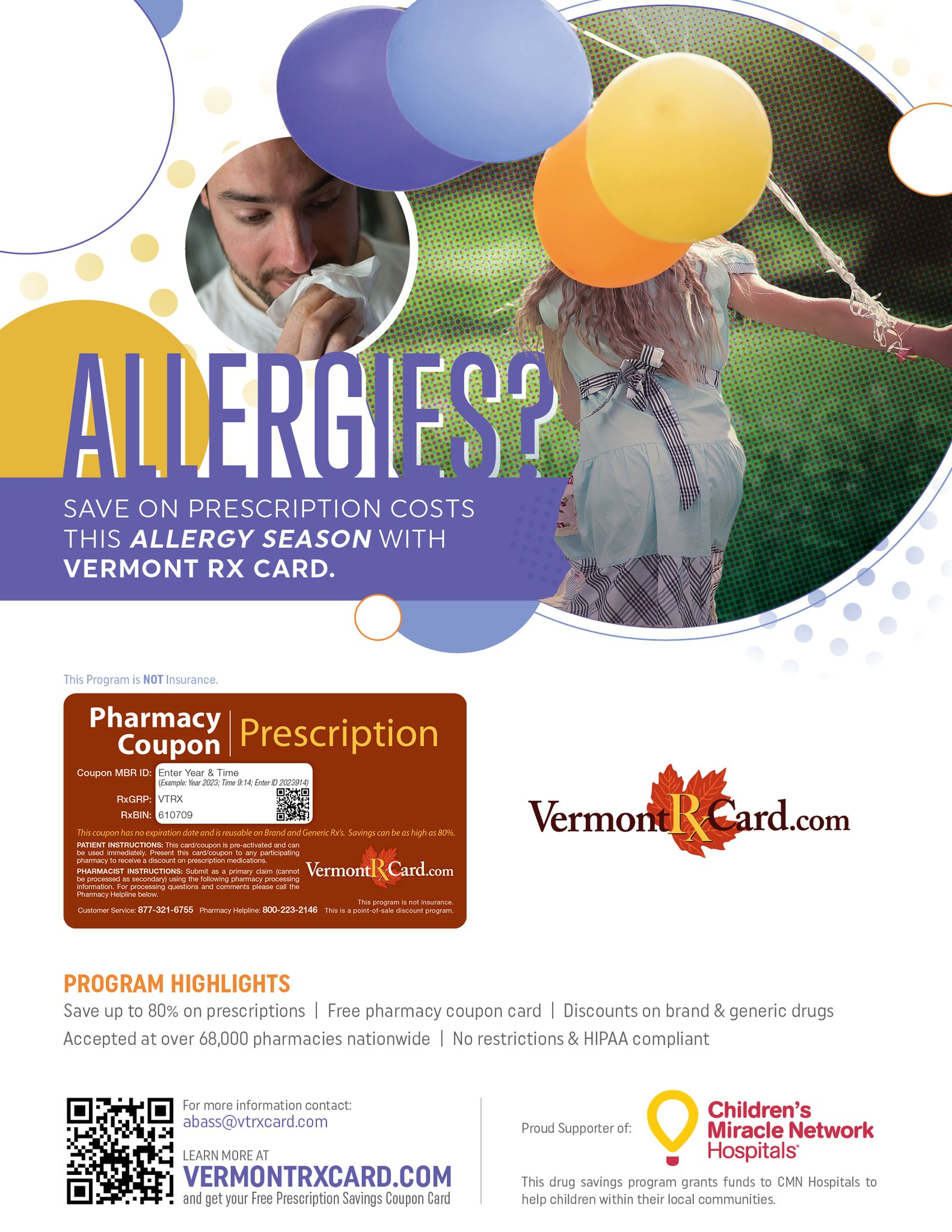 Vermont Rx Card