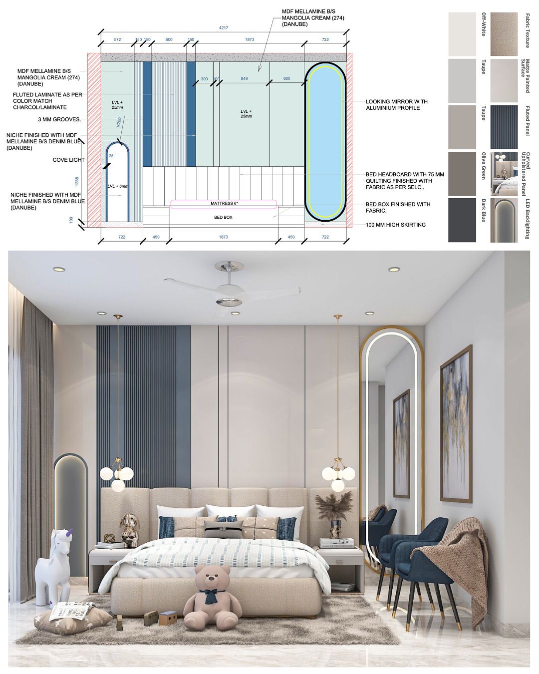 Thakur.interior - Bedroom detail 2d. #decor #newdesigns #trend # ...