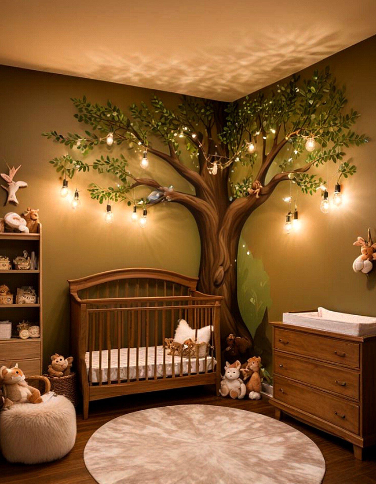 Sitaram - Welcome to a whimsical woodland wonderland! This cozy nursery ...