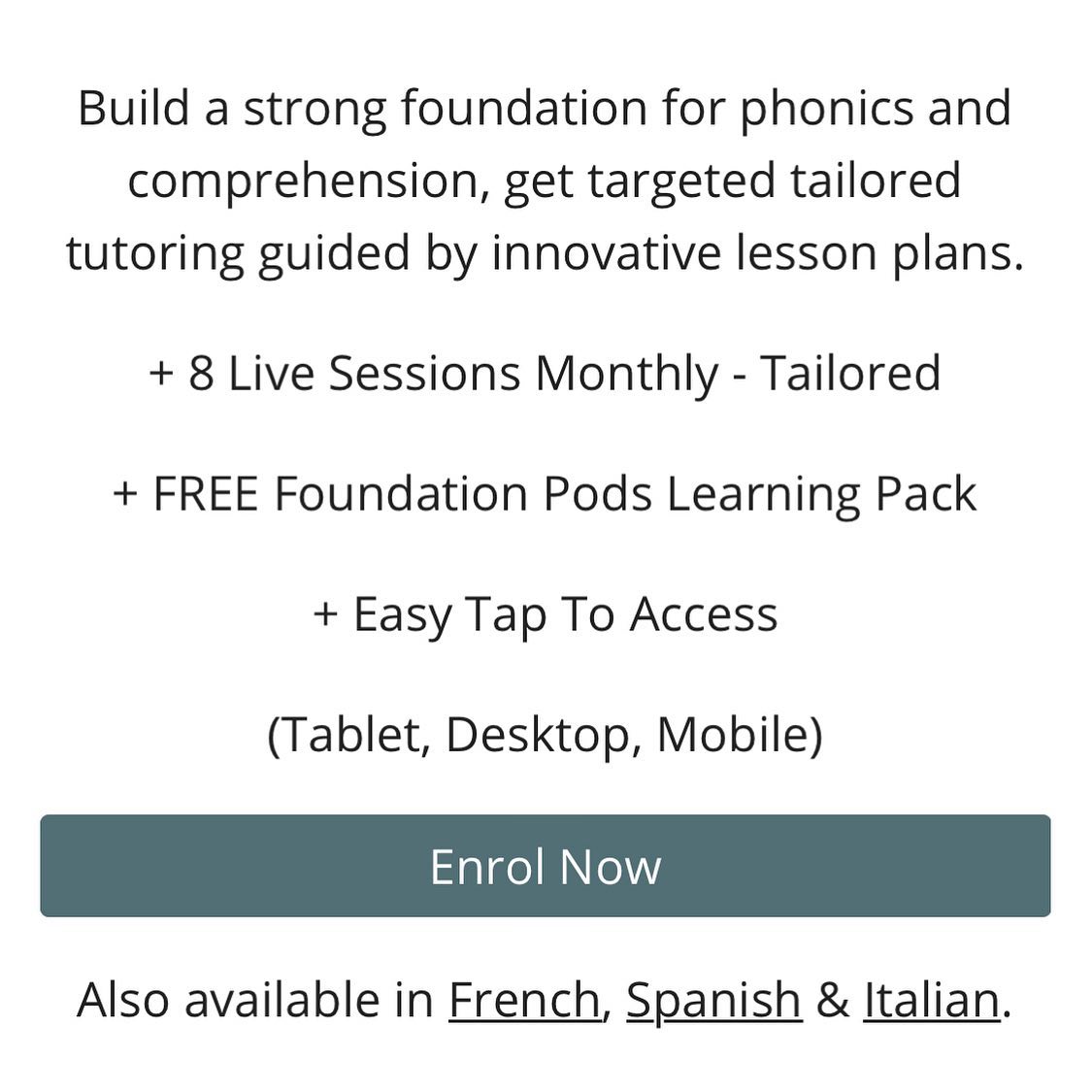 Tutor Pods