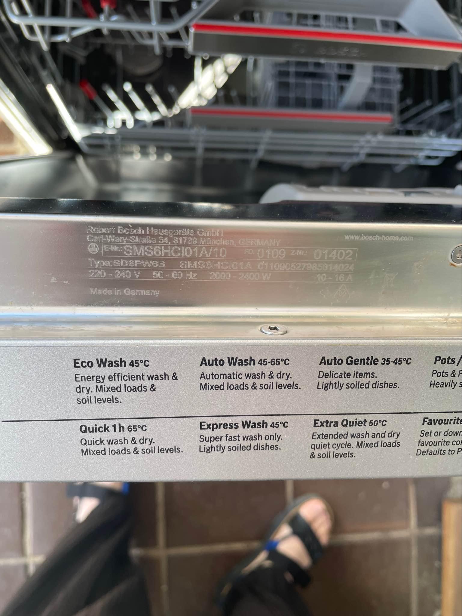 BOSCH Series 6 Dishwasher SMS6HCI01A Dishwashers Melbourne