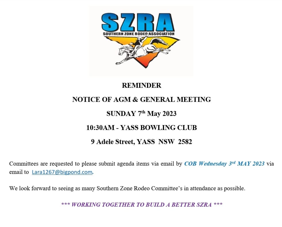 Southern Zone Rodeo Association Inc.