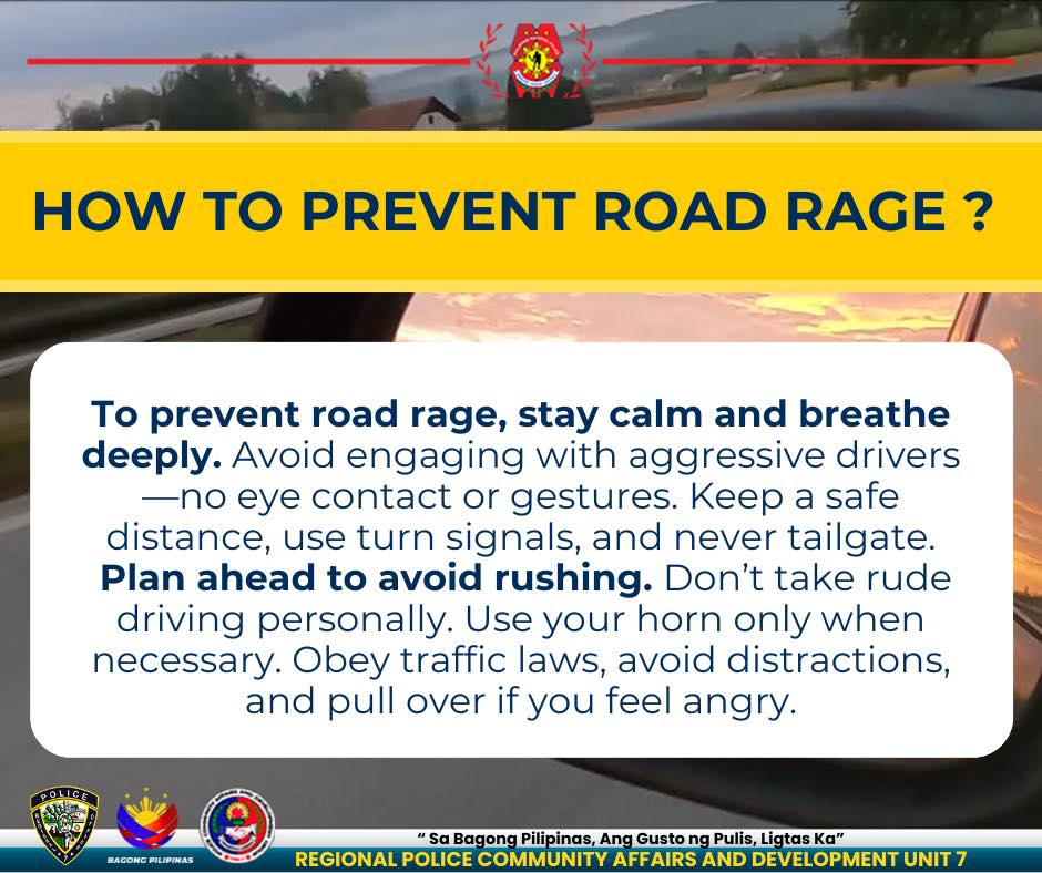 HOW TO PREVENT ROAD RAGE ?... - PCADG Central Visayas | Facebook