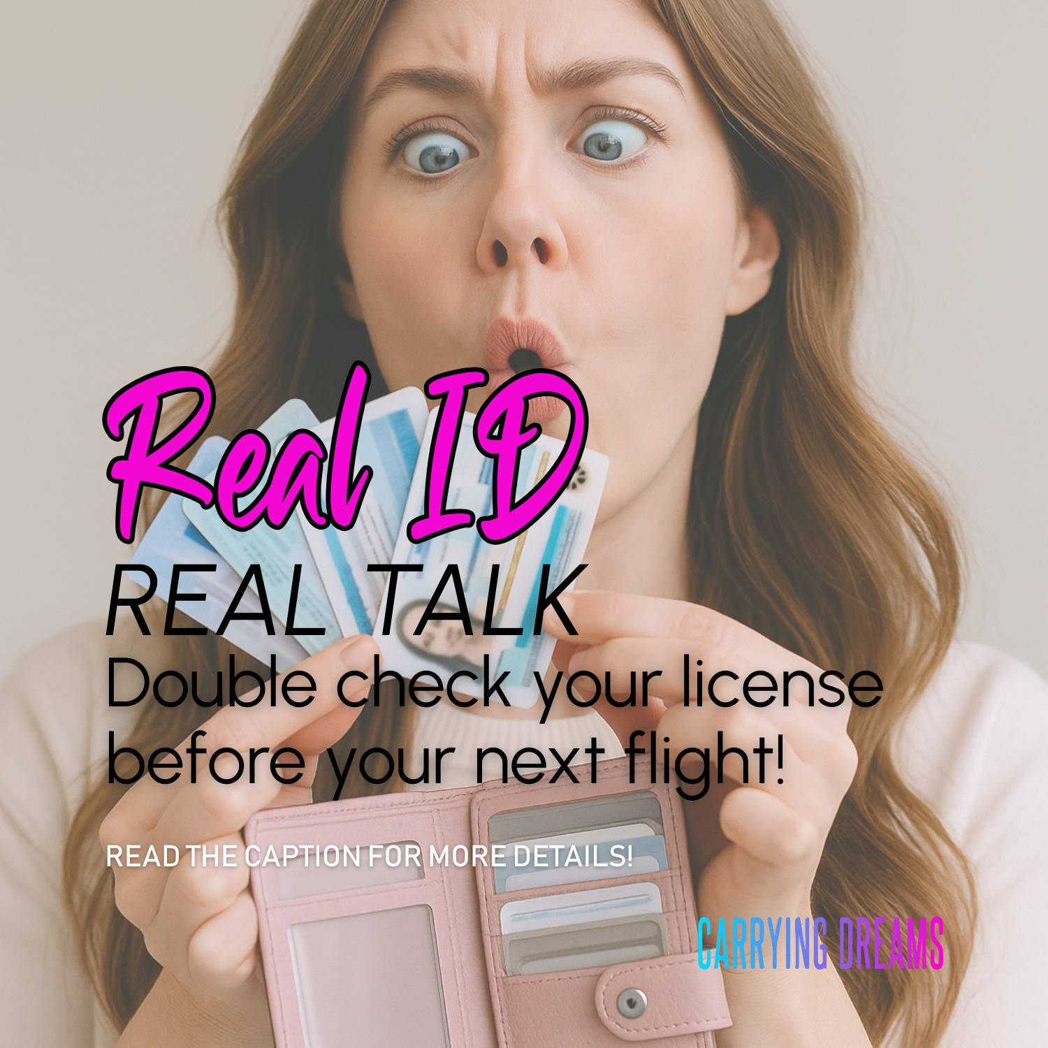 Carrying - ️ REAL ID is officially in effect as of TODAY — May 7, 2025 ...