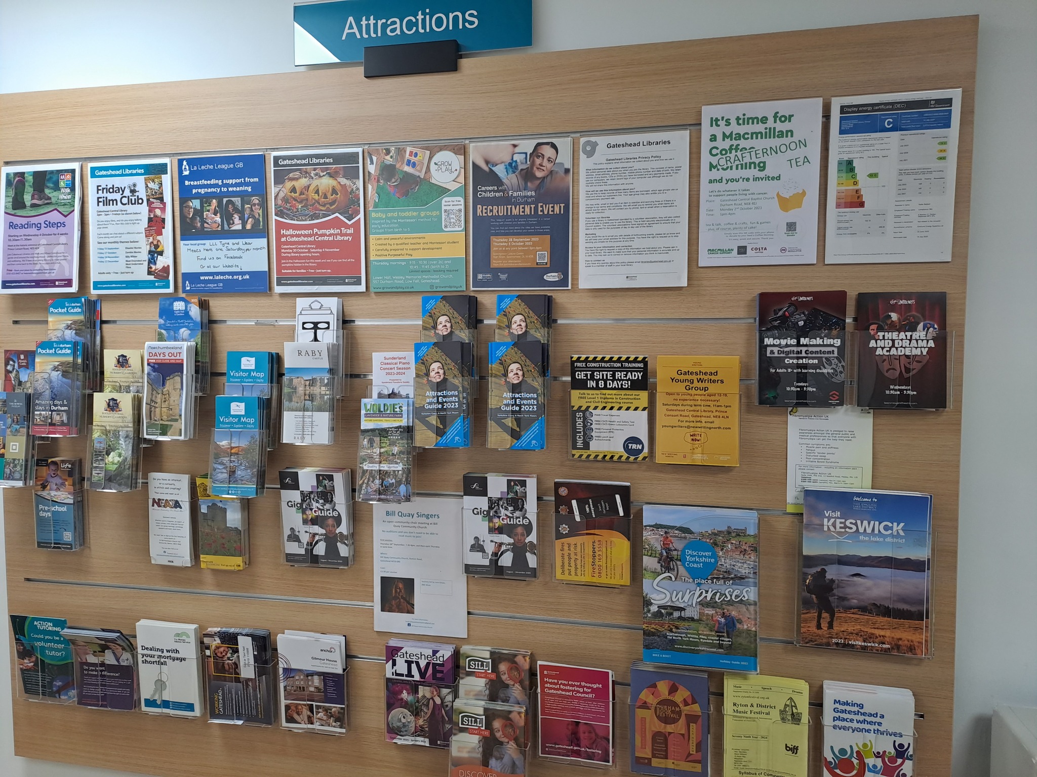 Gateshead - We are stocked full of local leaflets and information. # ...