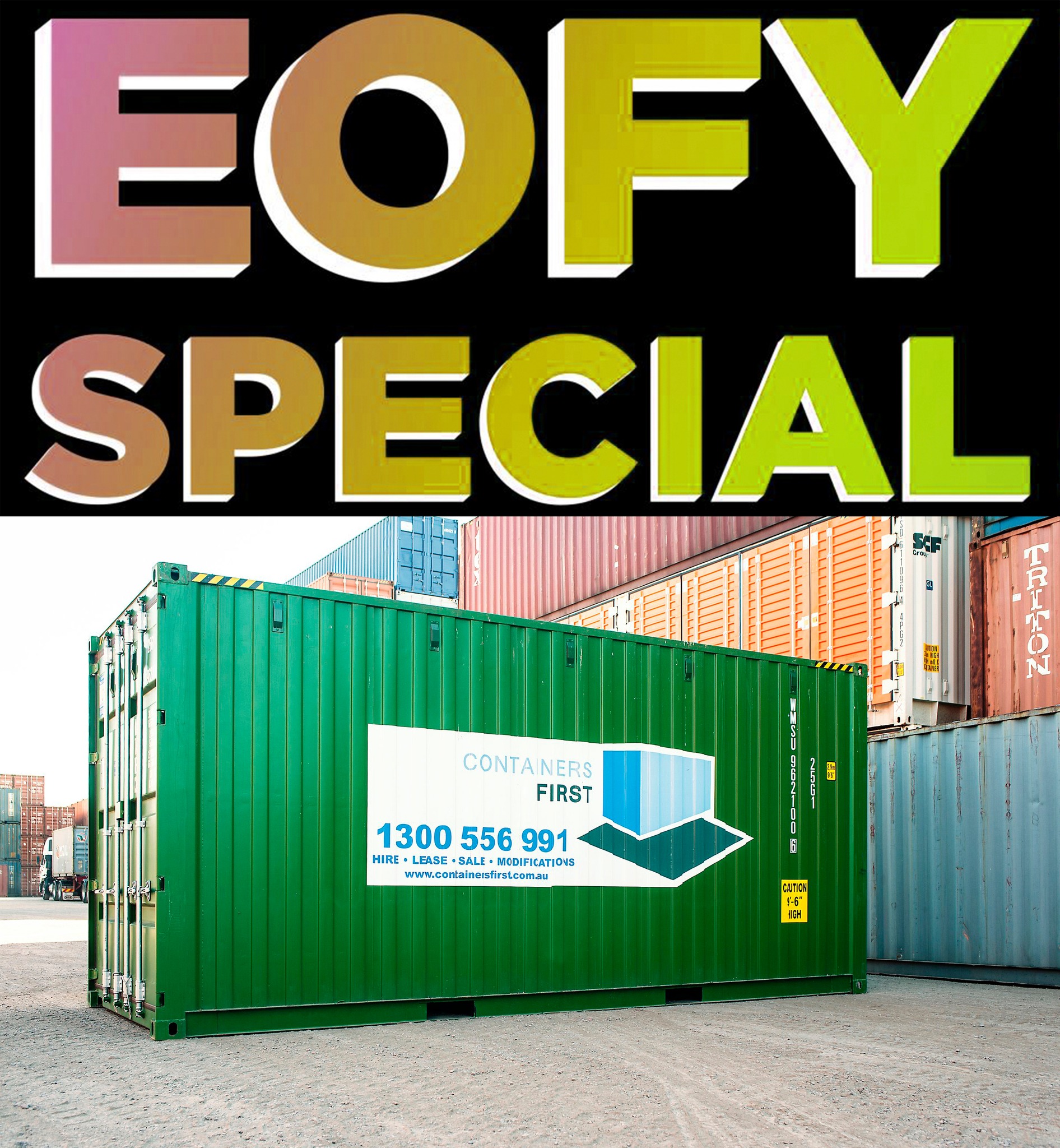 Take advantage of our end of financial... - Containers First | Facebook