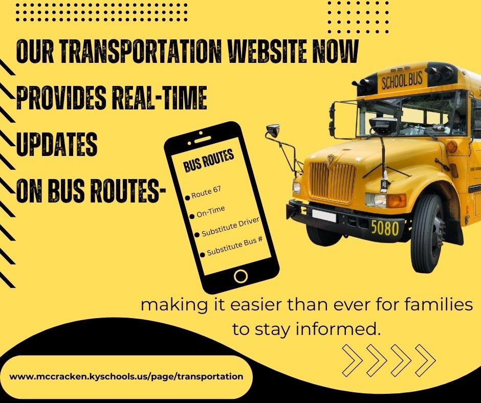 McCracken - 🚍 Hey, parents! Want real-time info on your student’s bus ...
