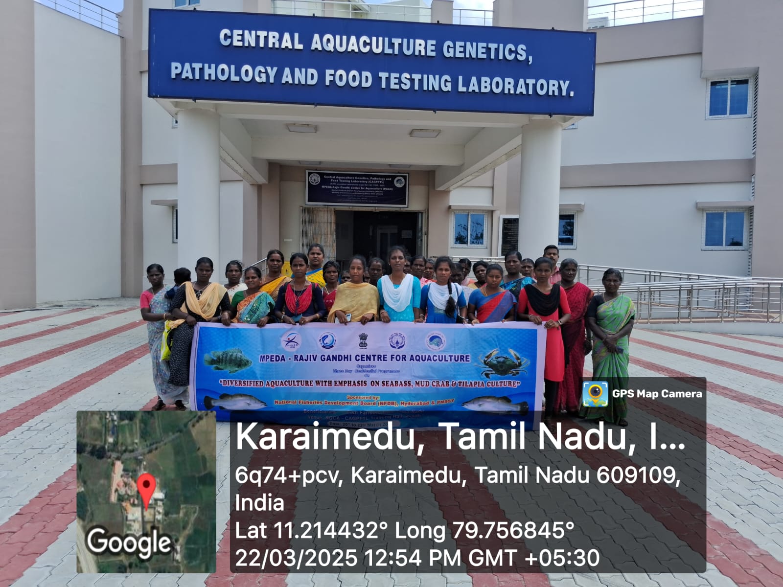 The 3-day training program on diversified aquaculture on seabass, mud ...