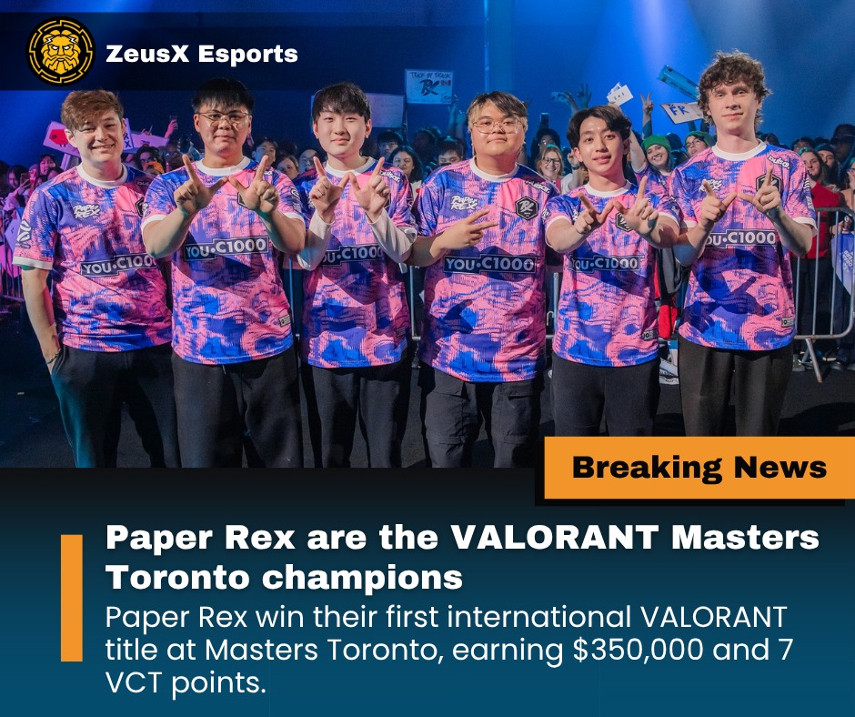 ZeusX - Paper Rex came in as the 3rd seed from VCT Pacific and went on ...