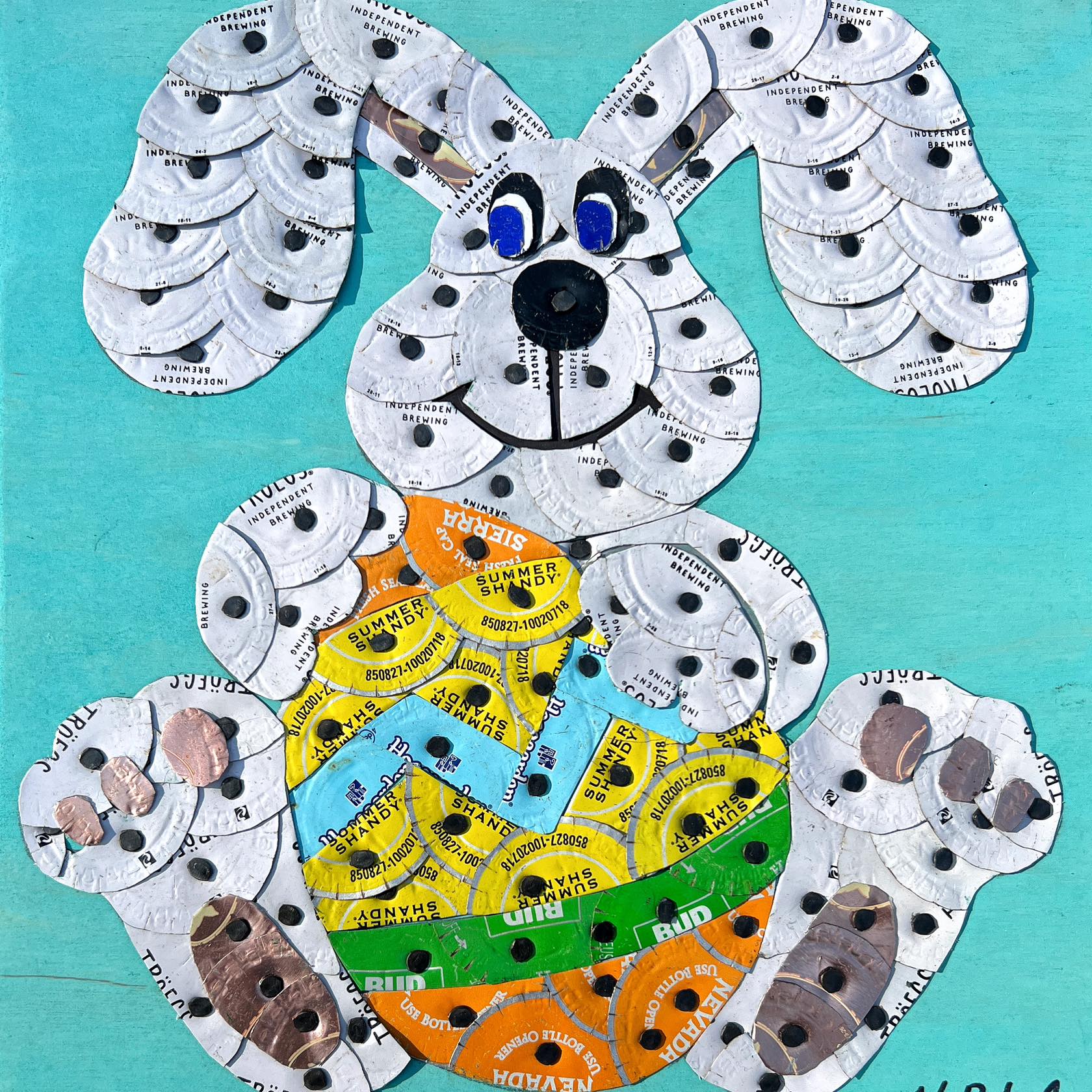 Bottle Cap Art by Kristie