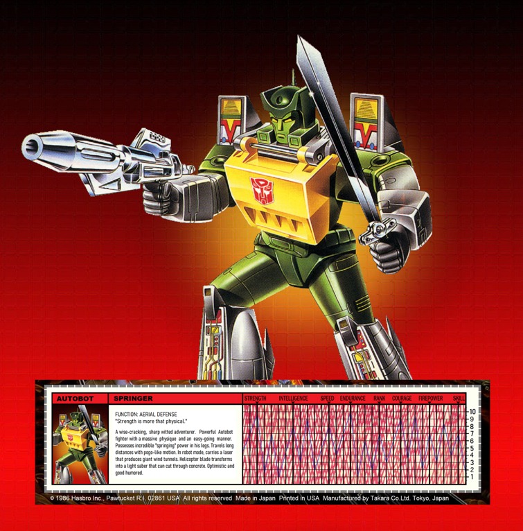 G1 Transformer Spotlight: SPRINGER** (1986) *Wreck and rule!*