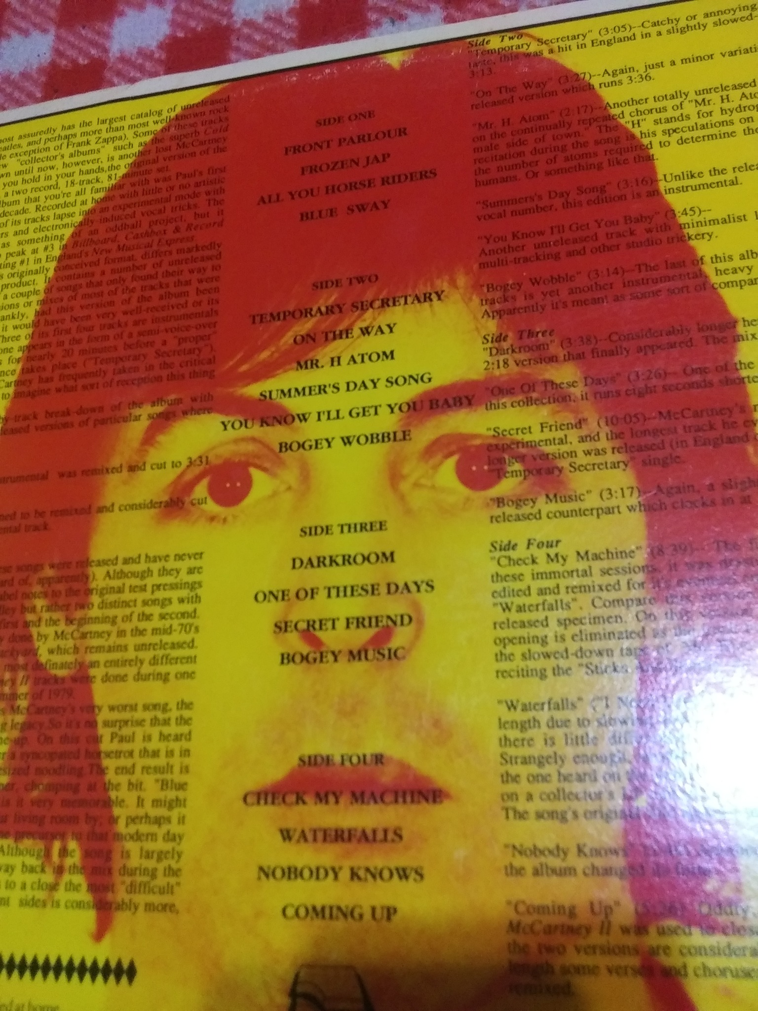 Paul McCartney The Lost McCartney II Album late 1980s 2 LP bootleg 