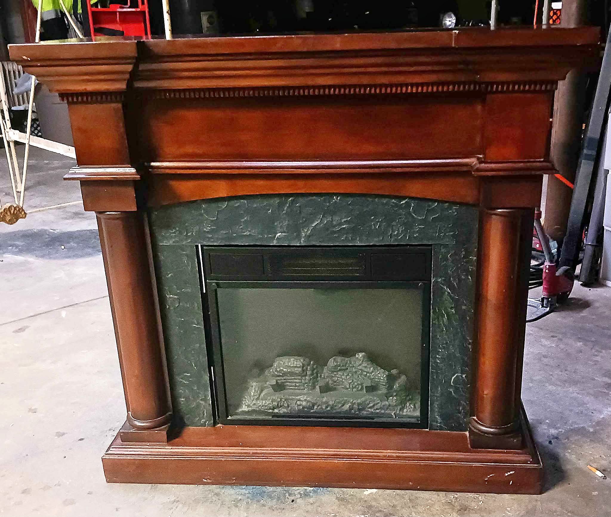 Cherry wood Electric Fireplace - Fire Pits & Chimineas - Douglasville