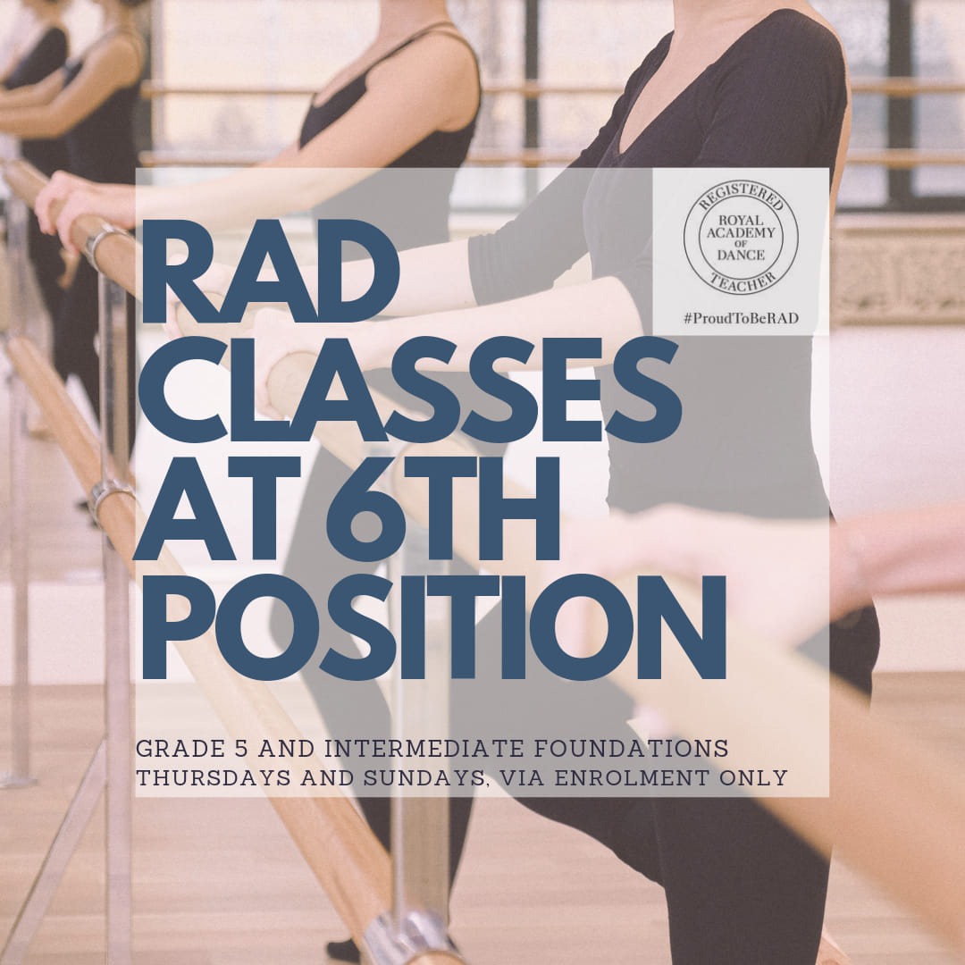 6th Position - RAD classes at 6th Position ...and no we... | Facebook