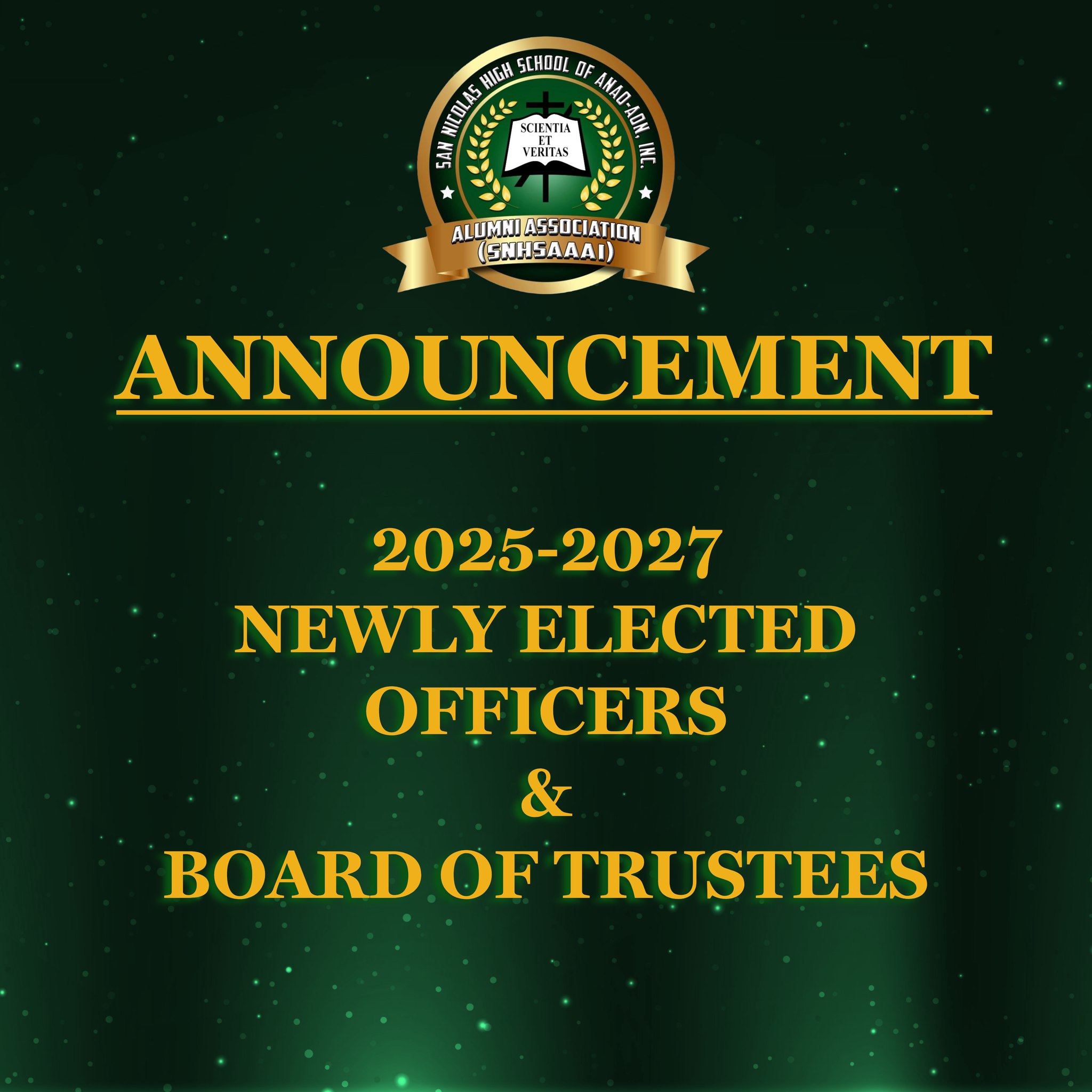 A New Chapter Begins! Congratulations to our Newly Elected Alumni ...